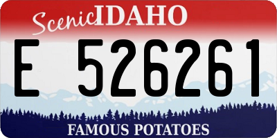 ID license plate E526261