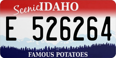 ID license plate E526264