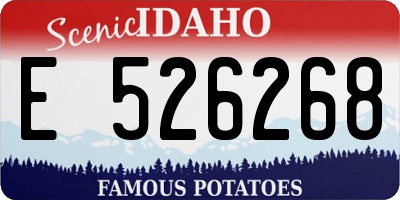 ID license plate E526268