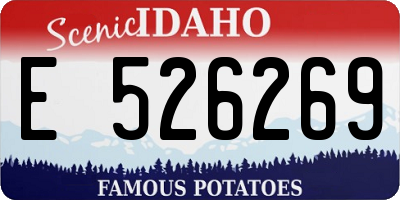 ID license plate E526269