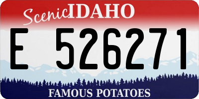ID license plate E526271