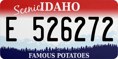 ID license plate E526272