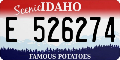 ID license plate E526274