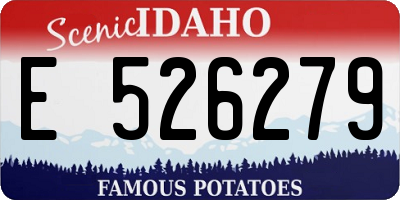 ID license plate E526279