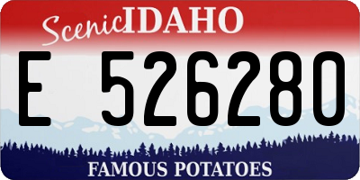 ID license plate E526280