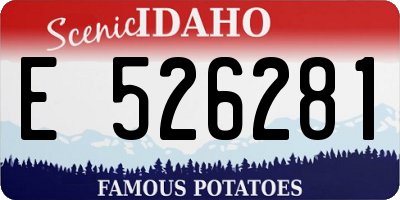 ID license plate E526281