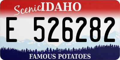 ID license plate E526282
