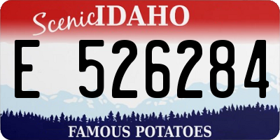 ID license plate E526284