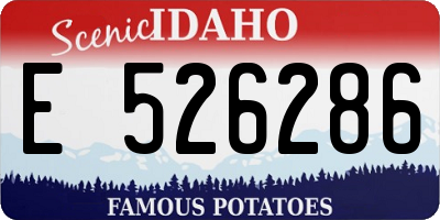 ID license plate E526286