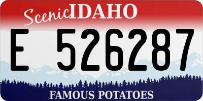 ID license plate E526287