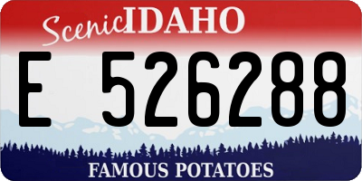 ID license plate E526288