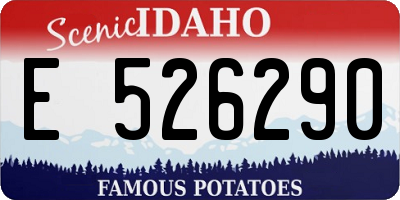 ID license plate E526290