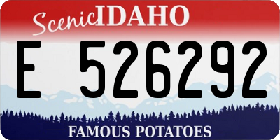 ID license plate E526292