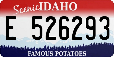 ID license plate E526293