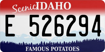 ID license plate E526294