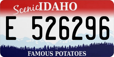 ID license plate E526296