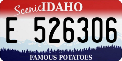ID license plate E526306