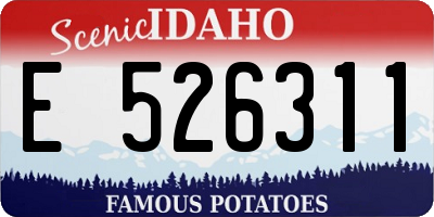 ID license plate E526311