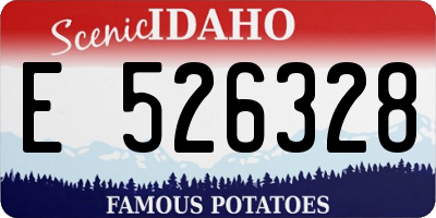 ID license plate E526328