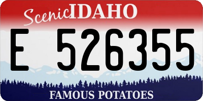 ID license plate E526355