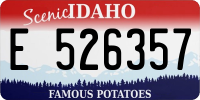 ID license plate E526357