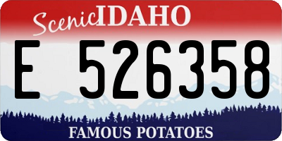 ID license plate E526358