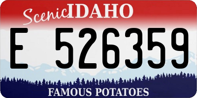 ID license plate E526359