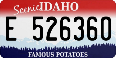 ID license plate E526360