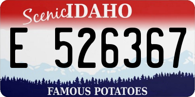 ID license plate E526367