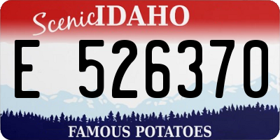 ID license plate E526370
