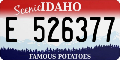 ID license plate E526377