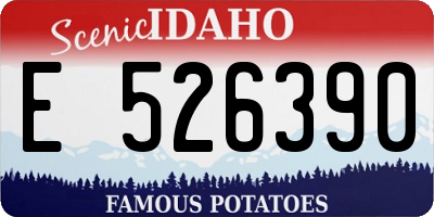 ID license plate E526390