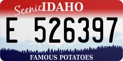 ID license plate E526397