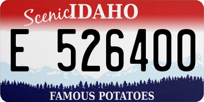ID license plate E526400