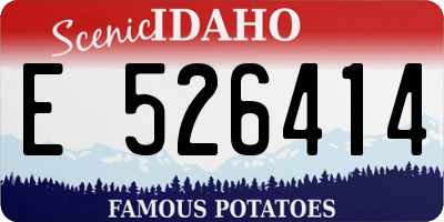 ID license plate E526414