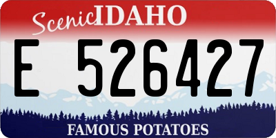 ID license plate E526427