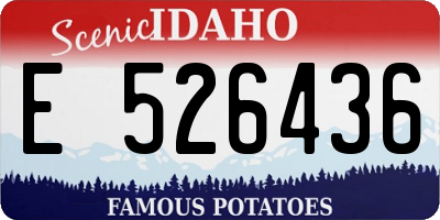 ID license plate E526436