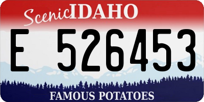 ID license plate E526453