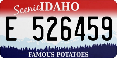 ID license plate E526459