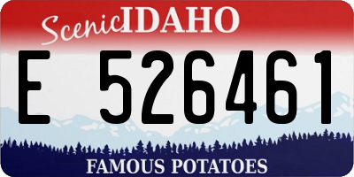 ID license plate E526461