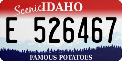 ID license plate E526467
