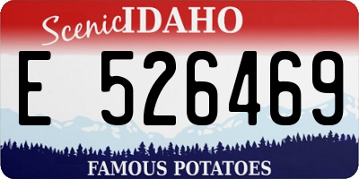 ID license plate E526469
