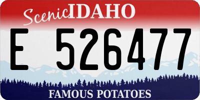 ID license plate E526477