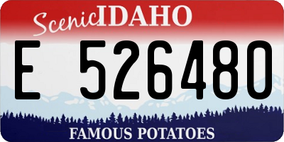 ID license plate E526480
