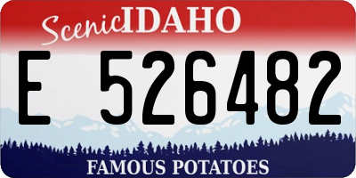 ID license plate E526482