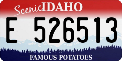 ID license plate E526513