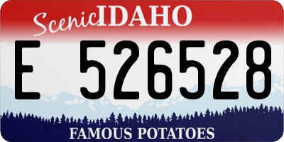 ID license plate E526528