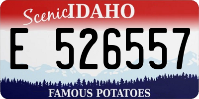 ID license plate E526557