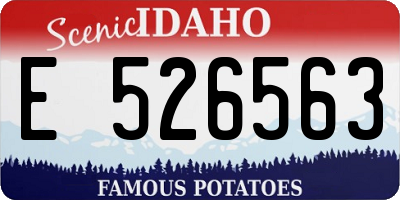 ID license plate E526563