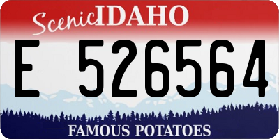 ID license plate E526564